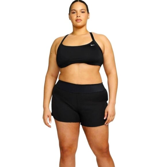 Women's Nike Essentials Black Swim Shorts - Size 3X NWT - Picture 1 of 6